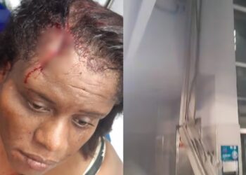 Viga de estación del Metro se desprende y hiere en la cabeza a una mujer