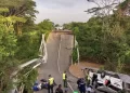 Un fallecido y tres heridos por el colapso de un puente en Venezuela