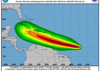 Pronostican Beryl se convertirá en huracán esta noche o el domingo