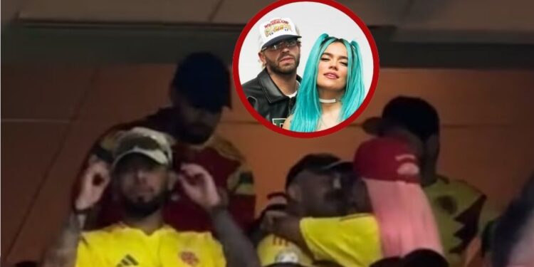 Captan a Karol G y Feid dándose por primera vez un beso en público