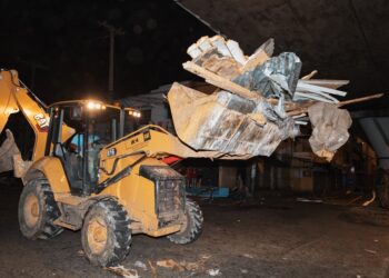 Alcaldía del DN recupera 1.4 kilómetros lineales de aceras en la 27 de Febrero durante operativo