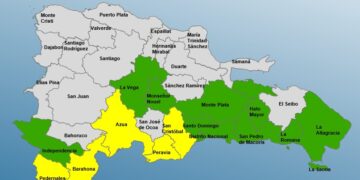 COE mantiene 15 provincias en alerta amarilla y verde