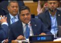 Kelvin Cruz solicita mayor apoyo a gobiernos locales en Foro Internacional en la ONU