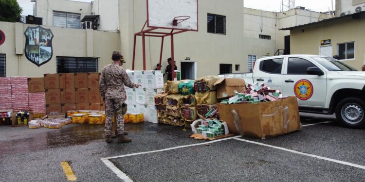 CESFronT entrega a CECCOM 1,500,000 unidades de cigarrillos y otras mercancías que serían introducidas al país de manera irregular