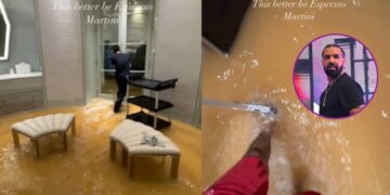 Drake publica como las lluvias afectaron su mansión en Toronto