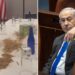 Arrojan gusanos e insectos sobre una mesa preparada para Netanyahu en un hotel de Washington