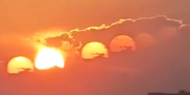 Video de siete soles en China es una ilusión óptica, aseguran expertos