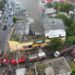911 coordina asistencia en incendio de tienda en Bajos de Haina
