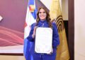 Michelle Ortiz electa a unanimidad como vocera diputados del PARLACEN