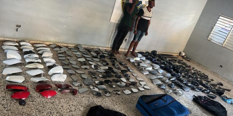 DICRIM recupera más de 100 espejos retrovisores y otros accesorios sustraídos por antisociales en SDN