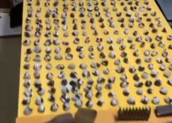 Decomisan arsenal de armas y drogas en Villa España; 2 detenidos