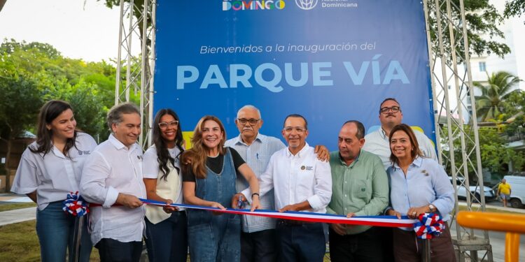 Alcaldía del Distrito Nacional y Cervecería Nacional Dominicana inauguran el Parque Vía en Los Ríos