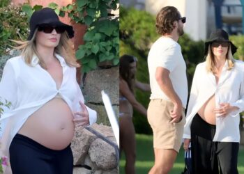 La Barbie humana luce embarazo durante sus vacaciones en Cerdeña