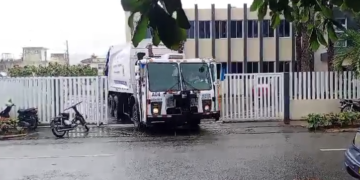 Entregan flotilla de camiones para la recogida de basura en Cotuí