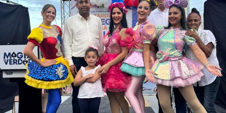 Vicealcalde de San Luis, Freilin Urbaez, organiza tarde divertida para niños