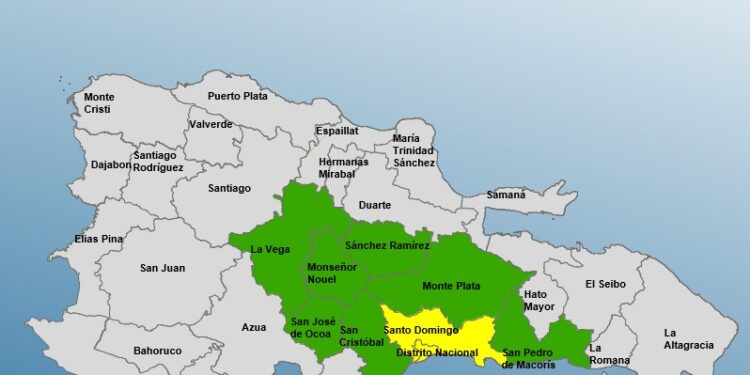 Elevan a dos las provincias en alerta amarilla por incidencia de onda tropical