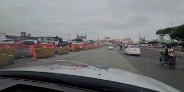 Ponen en funcionamiento los catorce carriles en el Kilómetro 9 de la autopista Duarte