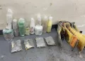 Ocupan cuatro láminas de cocaína introducidas en estuches para productos de belleza
