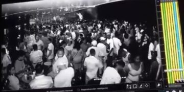 Momento en que ocurrió accidente en Las Yayas de Azua