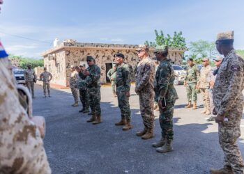 Ministro de Defensa recorre la frontera Sur RD-Haití; supervisa trabajos de la verja perimetral