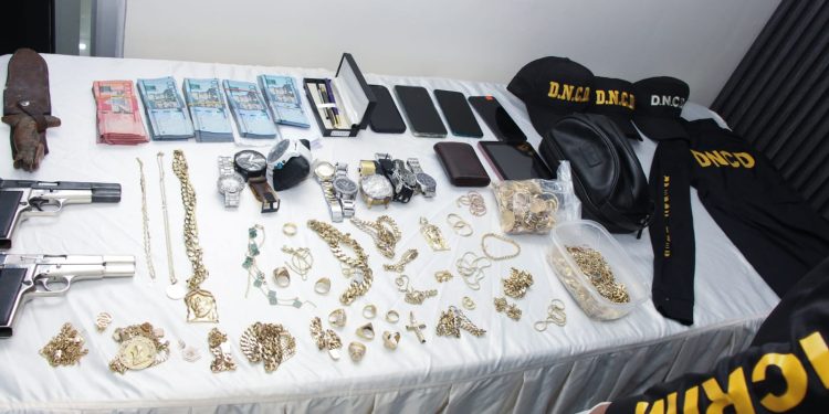 Policía Nacional y Ministerio Público desmantelan estructura criminal perpetró robo millonario en joyería de Barahona