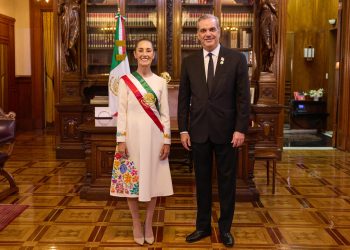 Presidente Abinader y la nueva presidenta de México conversan sobre fortalecimiento de las relaciones entre ambos países