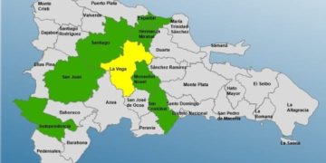 COE mantiene 8 provincias bajo alerta  por efectos de una vaguada