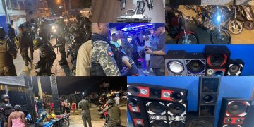 Incautan decenas de bocinas, clausuran negocios de expendio de bebidas alcohólicas y ocupan armas de fuego