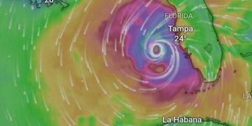 Huracán Milton baja a categoría 3 y avanza hacia el oeste de Florida