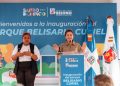 Alcaldía del DN inaugura el reconstruido parque Belisario Curiel; Constructora Bisonó dona juegos del área infantil
