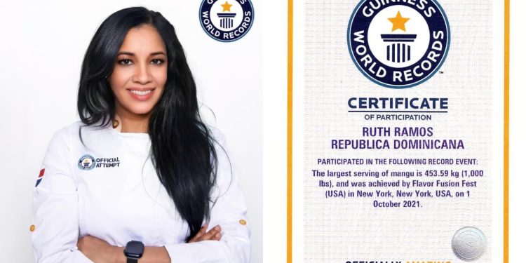 La Chef Ruth Ramos de El Seibo es la nueva imagen del Récord Guinness