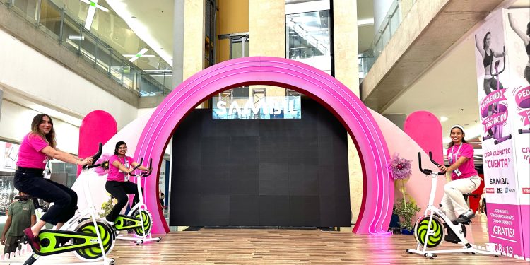 "Pedaleando por la Prevención": Sambil Santo Domingo se une a la lucha contra el cáncer de mama