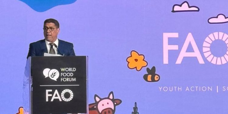 Limber Cruz dice en la FAO: “El mundo debe gastar menos en Armas y más en Alimentación.”