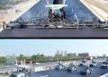 China asfalta una carretera de 150 kilómetros sin humanos