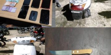 La Policía Nacional apresa a hombre en flagrante delito con arma de fuego y bienes ilícitos en San Cristóbal
