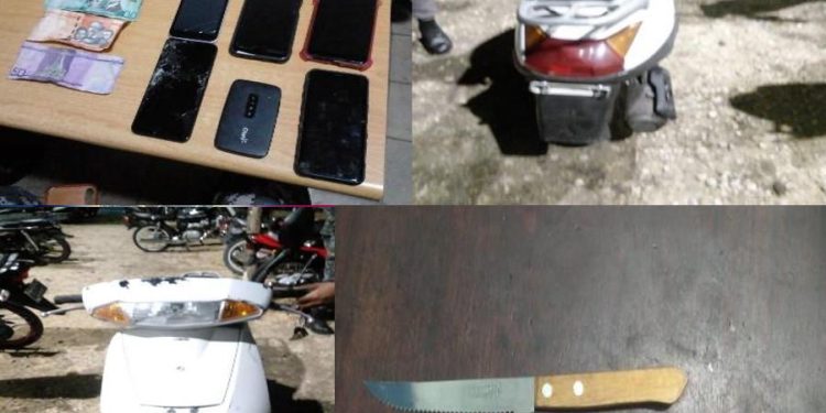 La Policía Nacional apresa a hombre en flagrante delito con arma de fuego y bienes ilícitos en San Cristóbal