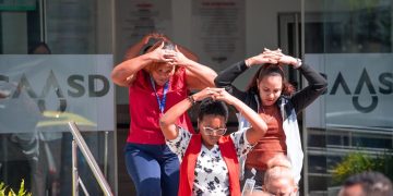 CAASD participa en el simulacro nacional de evacuación por terremoto