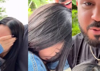 ¡Entre lágrimas! Natti Natasha deja a su hija en escuela en su primer día de clases