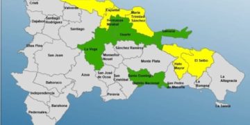 10 provincias y el DN bajo alerta por sistema frontal, según COE