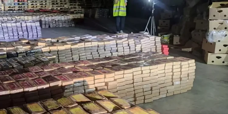 Incautan 13 toneladas de cocaína, el mayor alijo en España, procedente de Ecuador