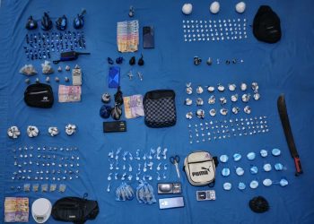 DNCD realiza amplio operativo en San Cristóbal y detienen a varias personas con sustancias prohibidas