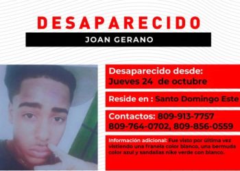 Familiares reportan como desaparecido a un joven de 15 años en SDE