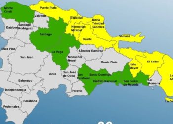 COE mantiene 9 provincias en alerta amarilla por efectos de disturbio tropical