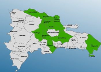 COE coloca 10 provincias bajo alerta por lluvias