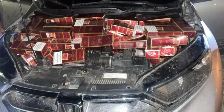 CESFronT somete a la justicia a un hombre por contrabando de cigarrillos