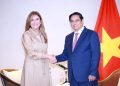 Carolina Mejía sostiene encuentro con el primer ministro de Vietnam