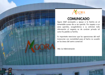 Ágora Mall emite un comunicado tras incidente donde un hombre cayó desde uno de sus balcones