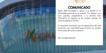 Ágora Mall emite un comunicado tras incidente donde un hombre cayó desde uno de sus balcones