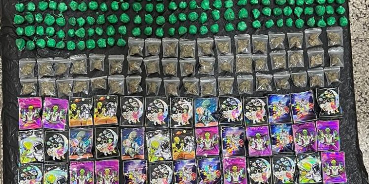 Policía Nacional incauta sustancias ilícitas durante operativo en Los Pomos, La Vega