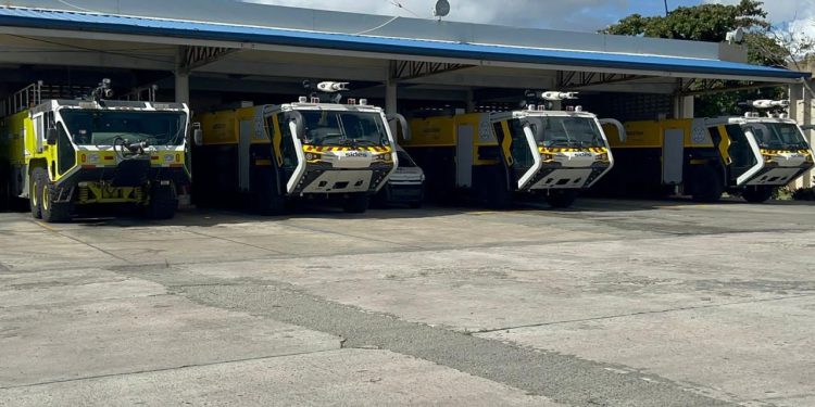 AERODOM refuerza su capacidad de respuesta ante emergencias con la adquisición de cuatro vehículos contra incendios de última generación